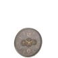 Pendule ronde en bois gris 60*9*60 cm