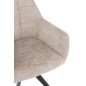 Cadeira em metal cinzento 58x56,5x85 cm