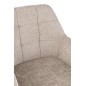 Cadeira em metal cinzento 58x56,5x85 cm