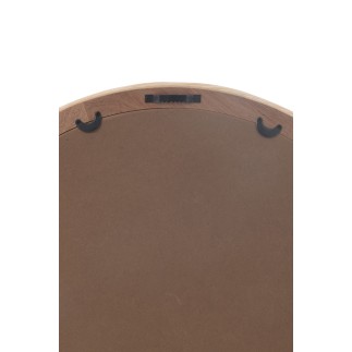 Miroir rond en bois naturel 66.5*3.5*66.5 cm