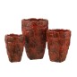 Vaso de cerâmica vermelho 25x25x36,5 cm Vaso de cerâmica vermelho 25x25x36,5 cm