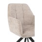 Cadeira em metal cinzento 58x56,5x85 cm