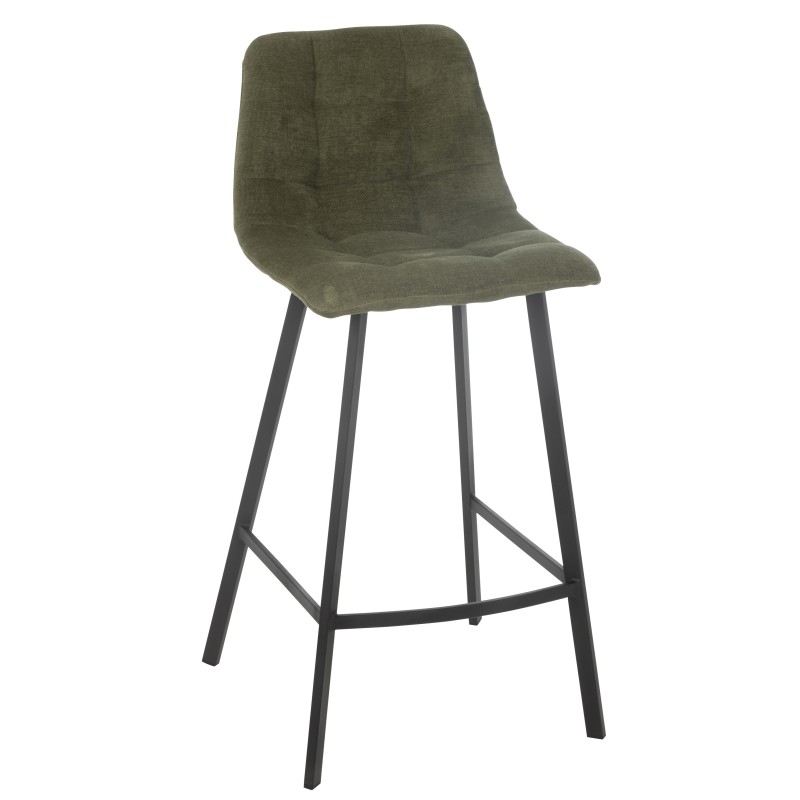 Chaise de bar en métal vert 46x43x95 cm