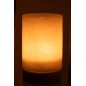 Photophore ou vase en verre blanc 20*20*31.5 cm
