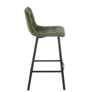 Chaise de bar en métal vert 46*43*95 cm