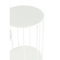 Set de 3 présentoirs à fleurs en métal blanc 28*28*70 cm