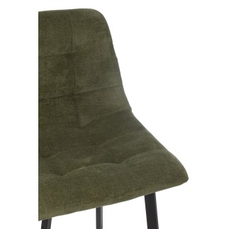 Chaise de bar en métal vert 46*43*95 cm
