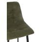 Chaise de bar en métal vert 46x43x95 cm