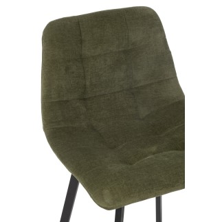 Chaise de bar en métal vert 46*43*95 cm