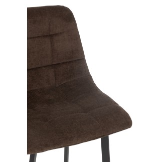 Taburete de bar de metal marrón 46*43*95 cm
