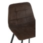 Cadeira de bar em metal castanho 46x43x95 cm Cadeira de bar em metal castanho 46x43x95 cm