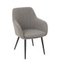 Cadeira em metal cinzento 68x65x83 cm