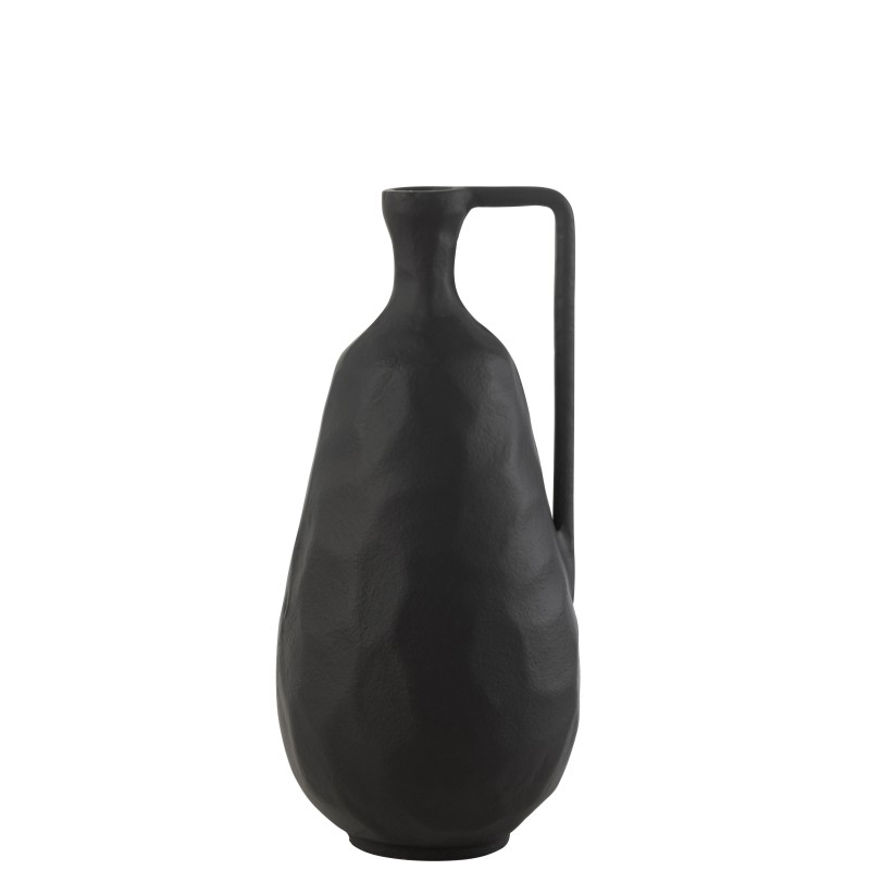 Vase en aluminium noir 16.5*16*35 cm