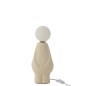 Lámpara de mesa de piedra beige 14*12.5*35.5 cm