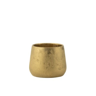 Cache-pot en céramique doré 21*21*17 cm