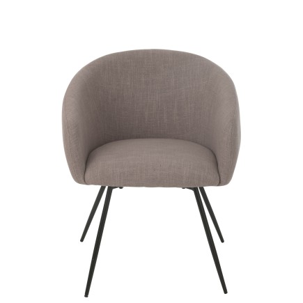 Chaise en métal gris 60*61*75 cm