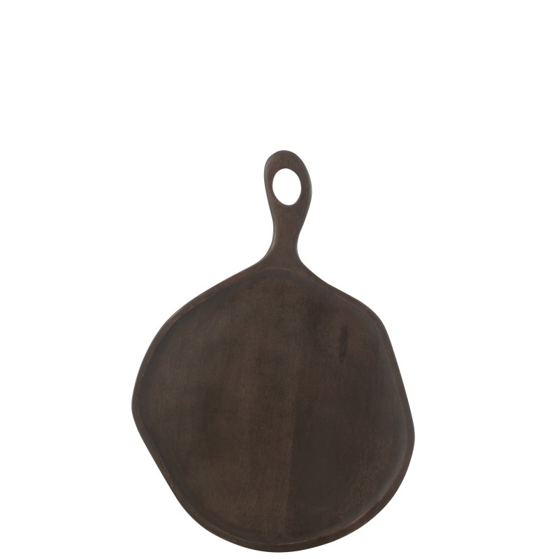 Tábua de madeira de manga castanha 46x34x1,5 cm