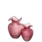 Vase en verre Rose 19*19*29 cm