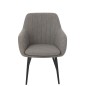 Cadeira em metal cinzento 68x65x83 cm
