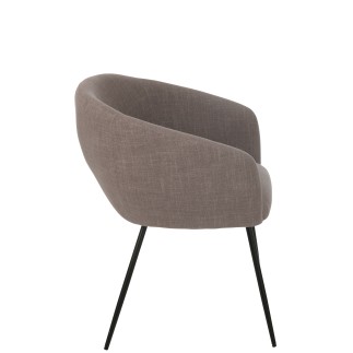 Silla de metal gris 60*61*75 cm