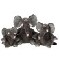 Peluche elefante em tecido cinzento 38x36x40 cm Peluche elefante em tecido cinzento 38x36x40 cm