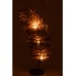 Support à bougie en verre marron 39.5*17*81 cm