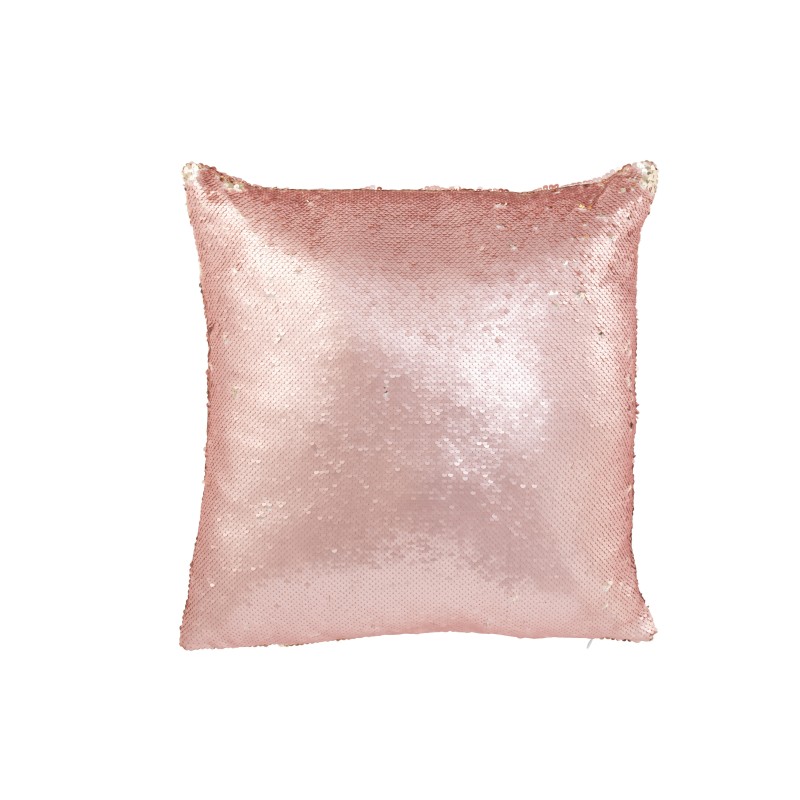 Almofada quadrada em tecido Rosa 45x45x15 cm Almofada quadrada em tecido Rosa 45x45x15 cm