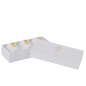 Boite de 3 bougies senteur en paraffine blanc 21.5*9.5*7 cm
