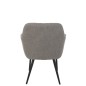 Cadeira em metal cinzento 68x65x83 cm