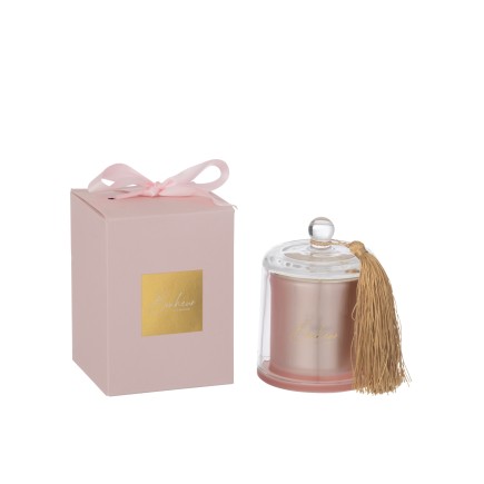 Bougie senteur en paraffine Rose 9.5*9.5*13.5 cm