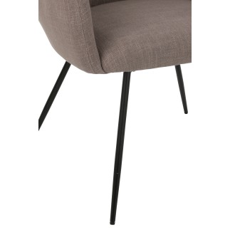 Silla de metal gris 60*61*75 cm