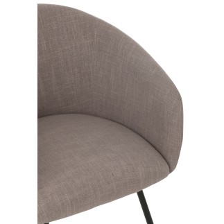 Silla de metal gris 60*61*75 cm