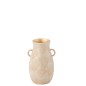 Vaso de cerâmica Rosa dourado 24x24x40 cm