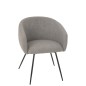 Cadeira em metal cinzento 60x61x75 cm