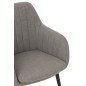 Cadeira em metal cinzento 68x65x83 cm