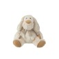 Peluche de cão em tecido bege 30x30x30 cm