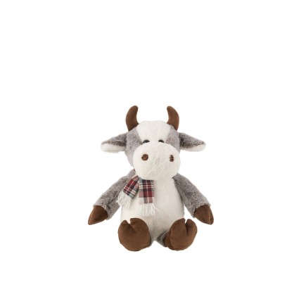 Peluche vaca de tela multicolor 30*28*35 cm