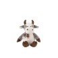 Peluche vaca em tecido multicolorido 30x28x35 cm