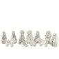 Scène de la nativité en céramique blanc 7.5*3*14 cm Scène de la nativité en céramique blanc 7.5*3*14 cm
