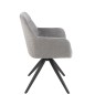 Cadeira em metal cinzento 58x56,5x85 cm