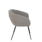 Cadeira em metal cinzento 60x61x75 cm