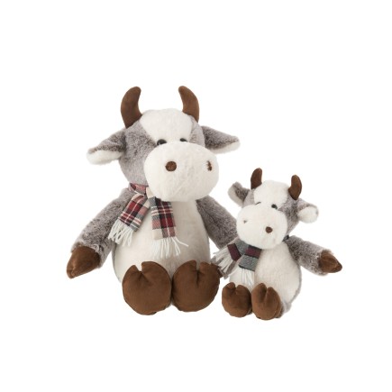 Peluche vaca de tela multicolor 30*28*35 cm
