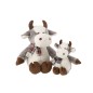 Peluche vaca em tecido multicolorido 30x28x35 cm