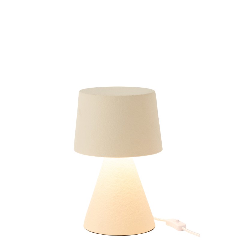 Lámpara de escritorio de piedra beige 22*22*34 cm