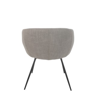 Chaise en métal gris 60*61*75 cm