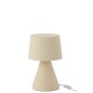 Lámpara de escritorio de piedra beige 22*22*34 cm
