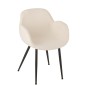 Chaise en textile blanc 53*58*80.5 cm