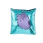 Coussin carré en tissu bleu 45*45*15 cm