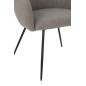 Cadeira em metal cinzento 60x61x75 cm
