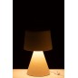 Lámpara de escritorio de piedra beige 22*22*34 cm